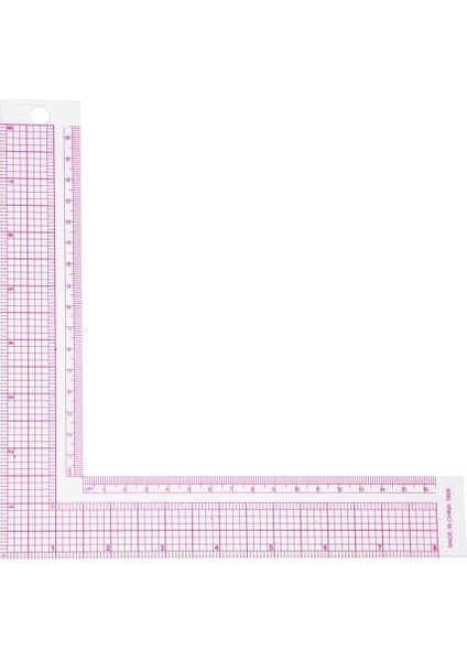 Dikiş Ölçü Cetvelleri 90 Derece L Şekli Kare Cetvel Metrik ve Emperyal Giyim Terzi El Sanatları Aracı (Yurt Dışından)