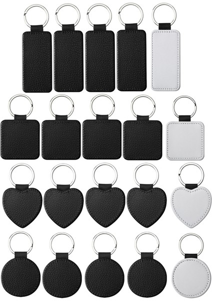 Süblimasyon Boş Anahtarlıklar Pu Anahtarlık Kolye Dıy El Sanatları Yapımı Için Isı Transferi Süsleme (Yurt Dışından)