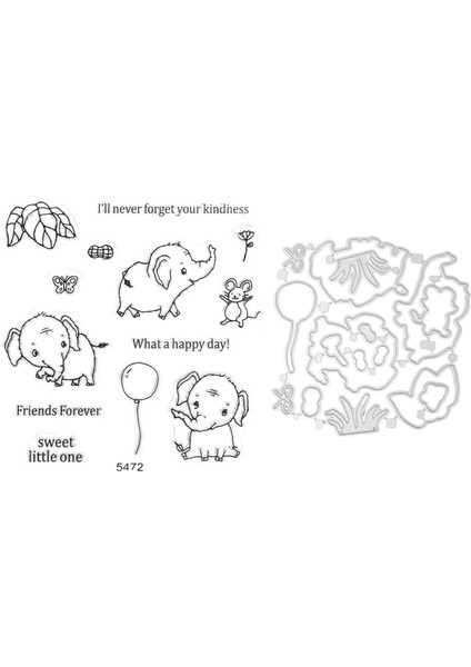 Kart Yapımı Için Pullar ve Kalıplar Dıy Scrapbooking Sanat El Sanatları Damgalama Malzemeleri Metal Kesme (5472) (Yurt Dışından)