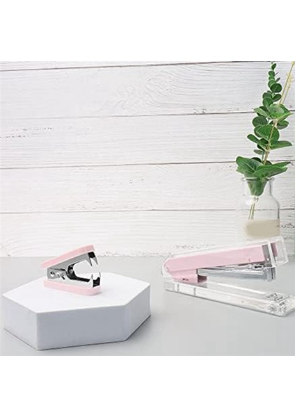 Okul Masaüstü Aksesuarları Pembe Için Kilitli 4pc Zımba Sökücü Çektirme Temizleme Aracı (Yurt Dışından)