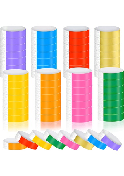 800 Adet Su Geçirmez El Bantları Bilek Etkinlikler Için Konser Yapışkanlı Parti 8 Renk (Yurt Dışından)
