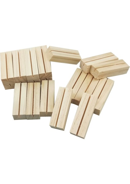 40PCS Not Klip Dekorasyon Ev Mesaj Kartı Tutucu Ahşap El Sanatları (Yurt Dışından)