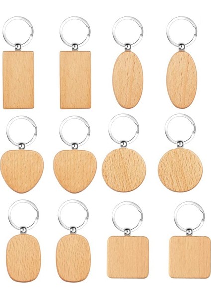 Ahşap Anahtarlık Boş Zincir Dıy El Sanatları Süslemeleri Hediyeler Için Kişiselleştirilmiş Ahşap Pyrography Tasarım (Yurt Dışından)