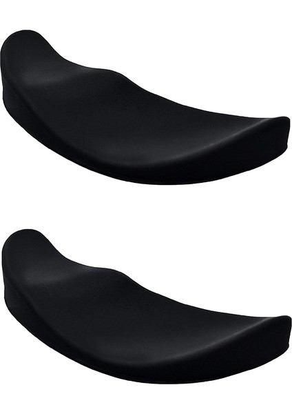 2 Adet Ergonomik Fare Bilek Dinlenme Palmiye Pedi Kaymaz Aerodinamik Destek Sadece Sağ El Için, Siyah (Yurt Dışından)