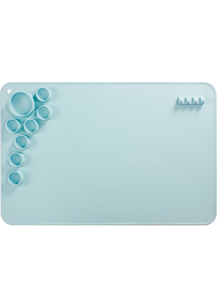 Silikon El Sanatları Mat, Reçine Döküm Için Silikon Mat, Temizleme Kesme Yağlıboya ile Yapışmaz Levha, Sanat (Mavi) (Yurt Dışından)