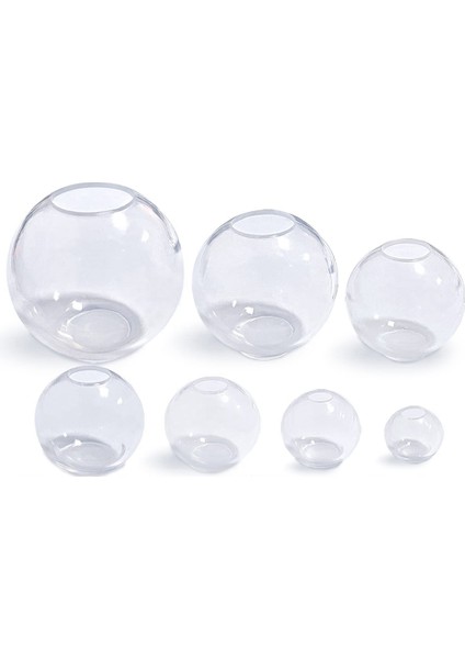 7 Adet 3D Küresel Şeffaf Silikon Top Kalıpları Takı Için Yuvarlak Reçine, Sabun Süslemeleri (Yurt Dışından)