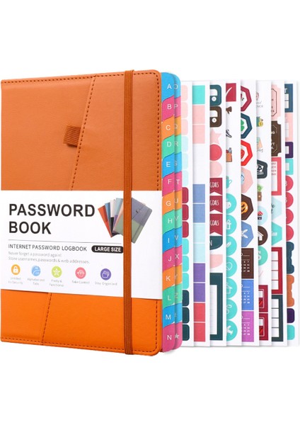 Yaşlılar Için Alfabetik Sekmeli Şifre Saklayıcı Kitap, Dizüstü Bilgisayar Internet Web Sitesi Adresi Giriş Detayı, A (Yurt Dışından)