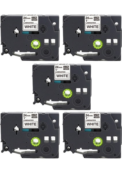 5 Adet 24MM Tzc Etiket Şerit Yazıcı Için PT-E500W PT-P750W PT-H500 PT-P900 PT-3600 Termal Baskı Kağıdı-A (Yurt Dışından)