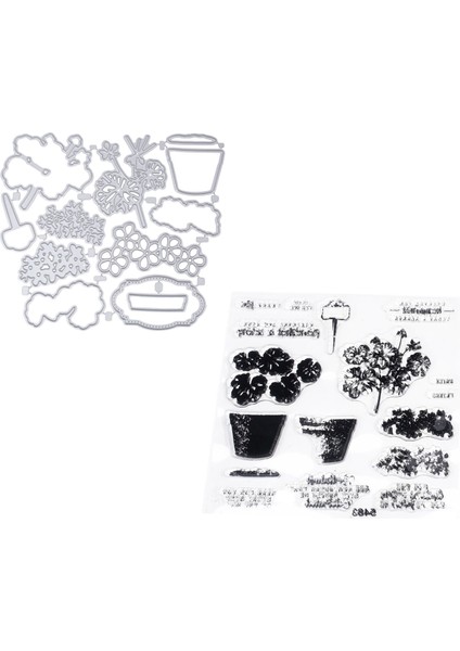 Kart Yapımı Için Pullar ve Kalıplar Dıy Scrapbooking Sanat El Sanatları Damgalama Malzemeleri Metal Kesme (5483) (Yurt Dışından)