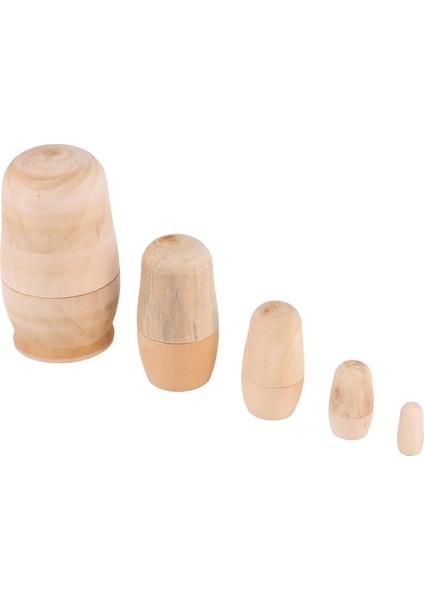 Boyasız Rus Yerleştirme Bebekleri Dıy Boş Bitmemiş Bebek Seti Çocuklar Için Matryoshka (Yurt Dışından)