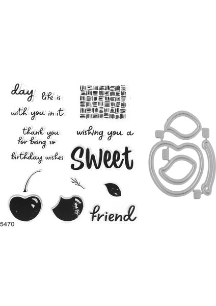 Kart Yapımı Için Pullar ve Kalıplar Dıy Scrapbooking Sanat El Sanatları Damgalama Malzemeleri Metal Kesme (5470) (Yurt Dışından)