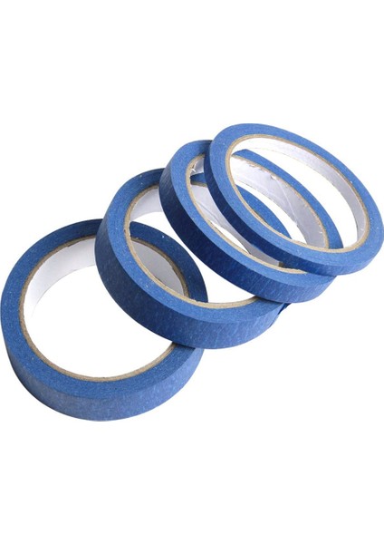 4 Adet Mavi Ressam Bant Kağıt Yapışkanlı Ev Boyama Soyma Kabuğu Kolay Gözyaşı Maskeleme Çok Boyutlu (Yurt Dışından)