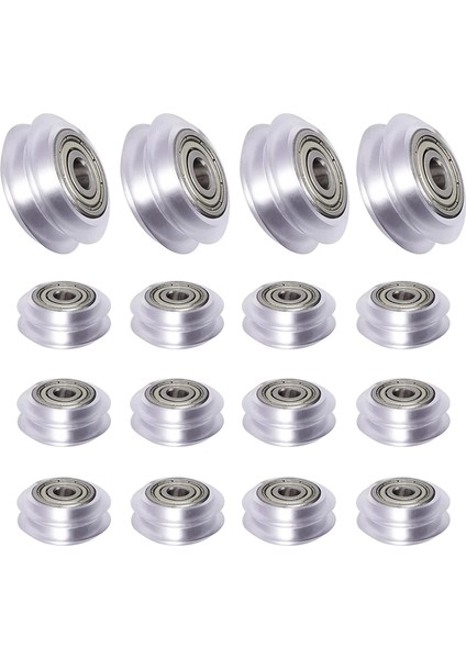 Anet Için 16 Adet 3D Yazıcı Pom Kasnak Polikarbonat Tekerlek 625ZZ Dayanıklı V Yuvası (Yurt Dışından)