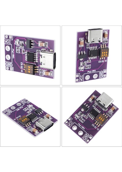 Tip-C Qc Pd2.0 Pd3.0 Dc Parodi Hızlı Şarj Tetik Dedektörü Usb-Pd Dizüstü Güç Kaynağı Değişim Devre Kartı Modülü (Yurt Dışından)