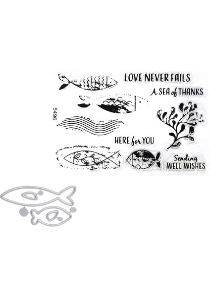 Kart Yapımı Için Pullar ve Kalıplar Dıy Scrapbooking Sanat El Sanatları Damgalama Malzemeleri Metal Kesme (5496) (Yurt Dışından)