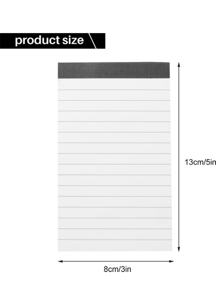 12 Adet Beyaz Cep Dizüstü Bilgisayarı Doldurulabilir 3x5 Inç El Yazısı ile 30 Adet Doldurulabilir Not Defteri (Yurt Dışından)