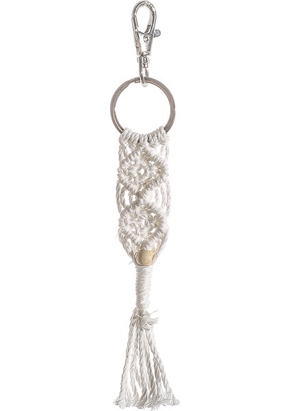 1 Adet Mini Makrome Anahtarlıklar Çanta Takılar Püsküller ile El Işi Aksesuarları Araba Anahtarı Çanta Cüzdan Dekor Hediye (Yurt Dışından)