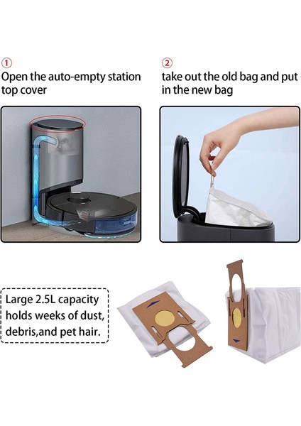 Deebot T9 T9 Ozmo T8 T8 Max T8 Serisi N8 N8 Pro Elektrikli Süpürge Yedek Parçaları Için Toz Torbaları (Yurt Dışından) modelleri