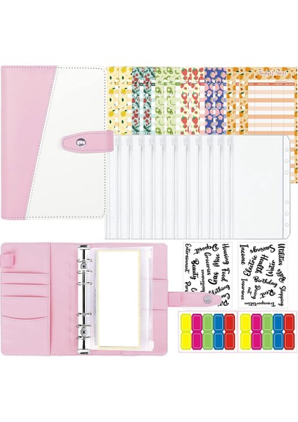 29 Adet A6 Bütçe Dosyası, Para Zarfı, Tasarruf Planlaması Için Fermuarlı Harcama Tablosu B (Yurt Dışından)