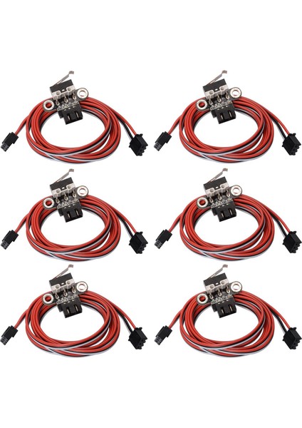 3D Baskı Parçaları Ramps1.4 Için 1m Kablolu 6 Paket Mekanik Uç Durdurma Limit Anahtarı Modülü Yatay Tip (Yurt Dışından)