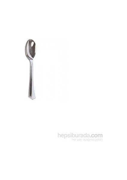 Metal Görünümlü Plastik Kaşık 18li