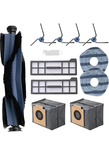 X10 Pro Omni Robotlu Süpürge Ana Yan Fırça Hepa Filtre Paspas Pedleri Toz Torbaları Aksesuarları Değiştirme (Yurt Dışından)