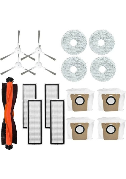 Mijia Omni 2 / C102CN Yedek Parça Aksesuarları Ana Yan Fırça Hepa Filtre Paspas Bezi Toz Torbası (Yurt Dışından)