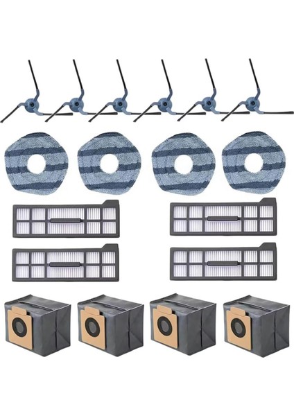 Eufy X10 Pro Omni Elektrikli Süpürge Aksesuarları Seti, Paspas Bezi Pedleri, Elektrikli Süpürge Toz Torbaları ve Hepa Filtreleri Için Yedek Parçalar (Yurt Dışından)