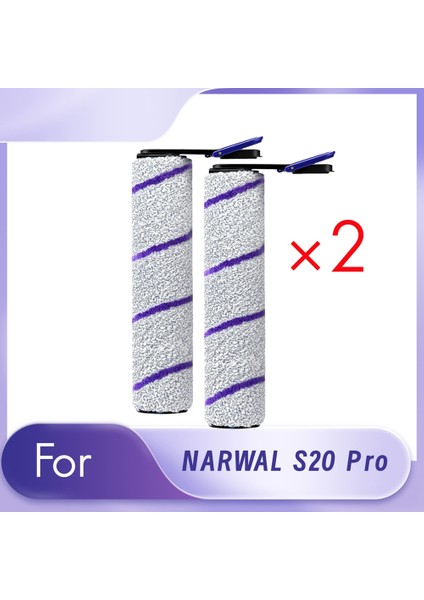 Narwal S20 Pro Rulo Fırça Yedek Parçaları Kablosuz Islak Kuru Elektrikli Süpürge 2 Adet (Yurt Dışından)