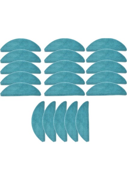 Conga 7490 Immortal Serisi / 8290 Immortal Serisi Robot Süpürge Yedek Paspas Pedleri Için 20 Adet Yıkanabilir Paspas Bezi (Yurt Dışından)