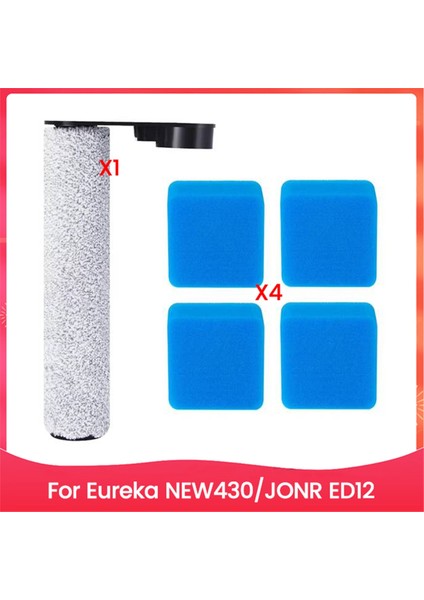 Eureka NEW430/JONR ED12 Zemin Fırçalama Makinesi Yedek Parçaları Için 5 Parça Ana Fırça ve Sünger Seti Ana Fırça Süngeri (Yurt Dışından)