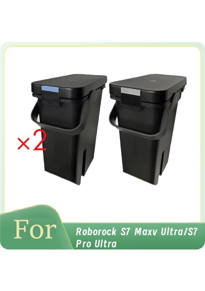 Roborock S7 Maxv Ultra/s7 Pro Ultra Yedek Parçaları Temiz Su Tankı ve Kirli Su Tankı Ultra Dayanıklı Aksesuarlar (Yurt Dışından)