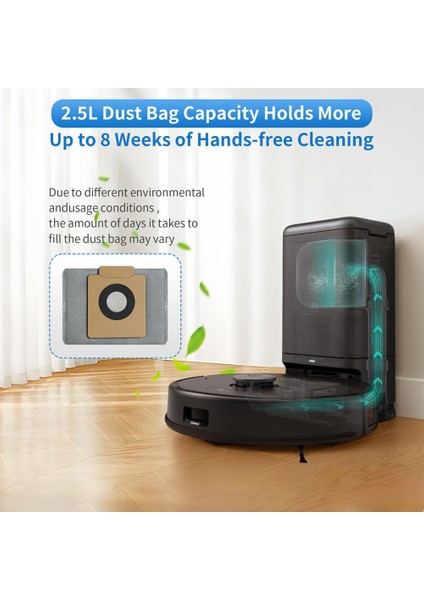 Eufy X8 Pro Robot Süpürge Yedek Kiti, Silindir Fırça, Filtreler, Paspas Pedleri, Yan Fırçalar, Süpürge Torbaları Için Aksesuarlar (Yurt Dışından) modelleri