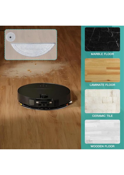 Roborock Saros 10 Robot Süpürge Aksesuarları Için Yedek Paspas Pedleri, Yeniden Kullanılabilir Mendil Yedek Aksesuarları (Yurt Dışından) fırsatları