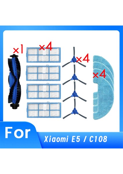 Kyvol Cybovac D2 D3 D6 E20 E30 E31 Süpürge Aksesuarları Ana Yan Fırça Hepa Filtre Paspas Pedi Ultra Dayanıklı Aksesuarlar (Yurt Dışından)
