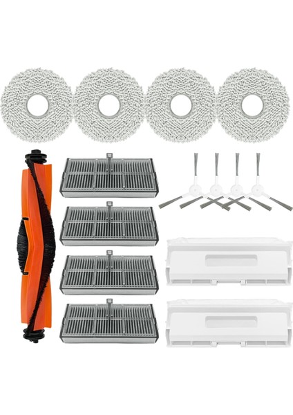 Xiaomi Mijia H40/D101CN Yedek Parça Fırça Filtre Toz Torbası Paspas Bezi Gelişmiş Temizlik Için Temel Aksesuar 15 Adet (Yurt Dışından)