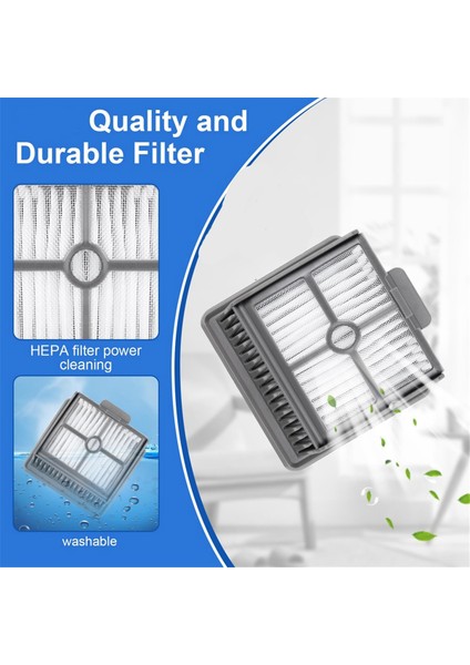 Dreame H12S Islak Kuru Elektrikli Süpürge Yedek Parçaları Için Silindir Fırça ve Hepa Filtresi, 2 Silindir Fırça + 2 Hepa Filtre (Yurt Dışından) modelleri