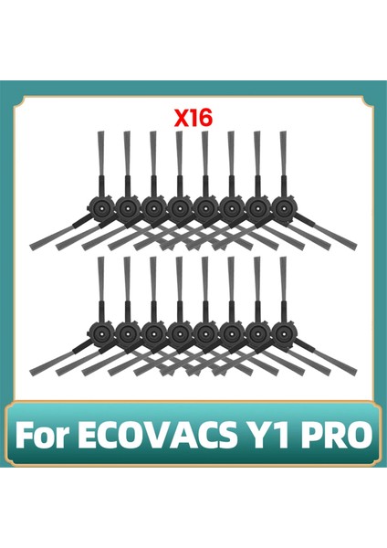 Ecovacs Y1 Pro Robot Süpürge Parçaları Için 16 Adet Kenar Süpürme Fırçası Yedek Yan Fırça (Yurt Dışından)