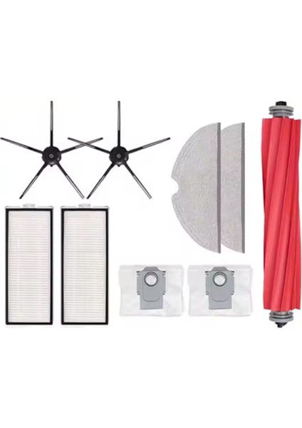 Roborock Q7 / Q7+ / Q7 Max+ Süpürme Robotu Ana Yan Fırça Paspas Filtre Toz Torbası Seti Temizleyici Parça Değişimi Için 9 Adet (Yurt Dışından) fiyatları