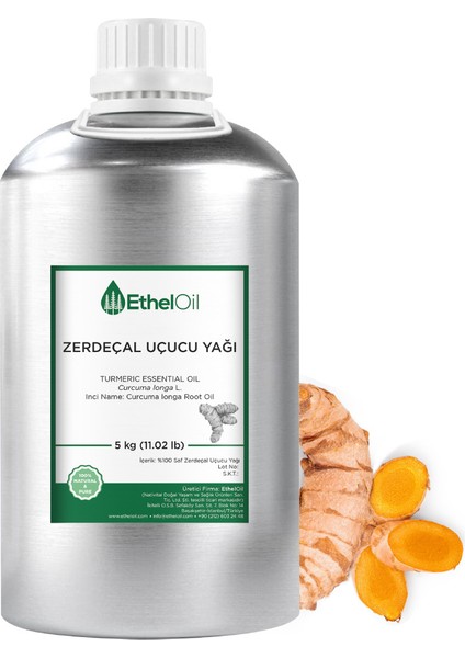 Zerdeçal Uçucu Yağı - 5 kg Saf ve Doğal Uçucu Yağ