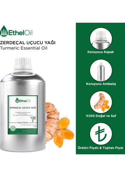 Zerdeçal Uçucu Yağı - 5 kg Saf ve Doğal Uçucu Yağ fiyatları