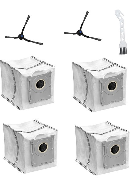 Ecovacs Deebot Mini Robot Süpürge Aksesuarları Yan Fırça Toz Torbası Yedek Aksesuarları Fırçaları (Yurt Dışından)