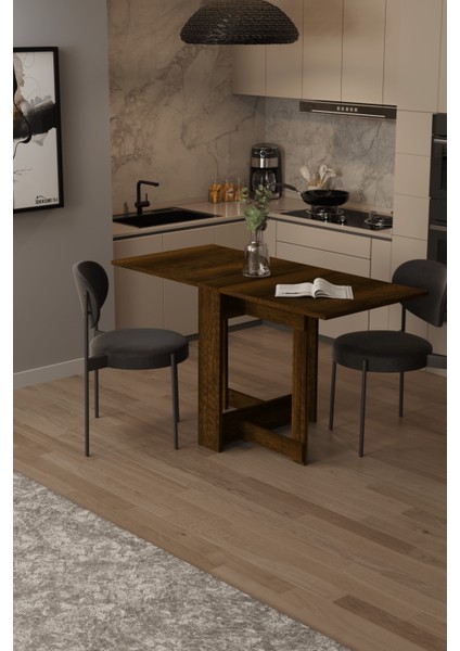 DF01109BR Portatif Pratik Katlanır Masa Mutfak ve Yemek Masası