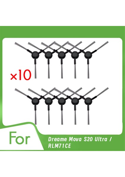 Dreame Mova S20 Ultra / RLM71CE Elektrikli Süpürge Aksesuarları Için 10 Adet Yan Fırça Temizleyici Parçalarının Değiştirilmesi (Yurt Dışından)