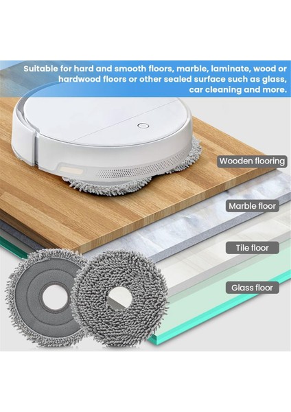 Roborock Qrevo Maxv/master/plus/slim/pro Elektrikli Süpürge Parçaları Için 8 Adet Mikrofiber Paspas Bezi (Yurt Dışından) fiyatları