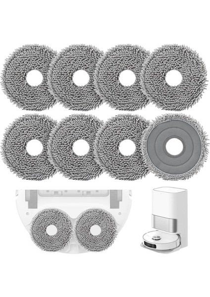 Roborock Qrevo Maxv/master/plus/slim/pro Elektrikli Süpürge Parçaları Için 8 Adet Mikrofiber Paspas Bezi (Yurt Dışından) fırsatları