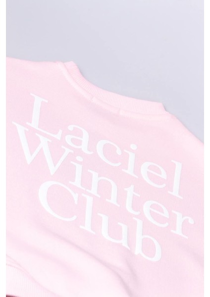 Kız Çocuk Laciel Paris Winter Clup Pembe 3 Iplik Fitilli Kumaş Alt Üst Eşofman Takımı fiyatları