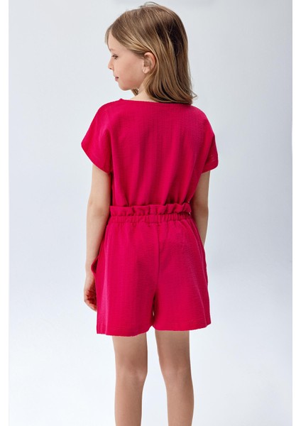 Kız Çocuk Dokulu Takım Pembe Renk fiyatları