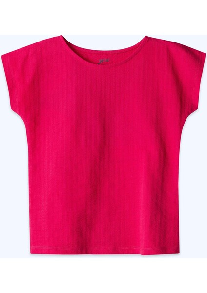 Kız Çocuk Dokulu Takım Pembe Renk modelleri