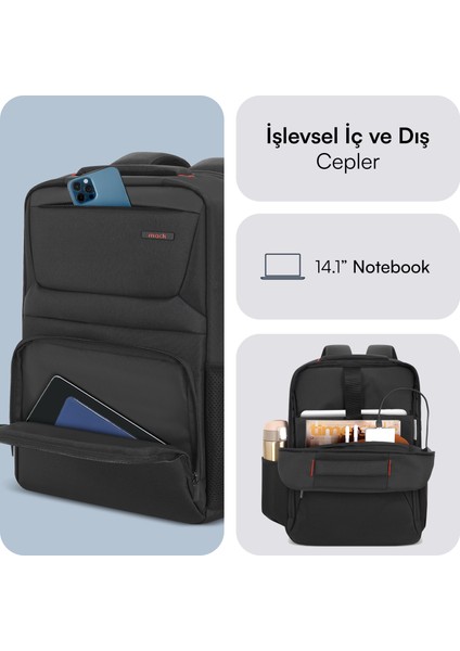 MCC-804 14.1" Business x Notebook Sırt Çantası Siyah